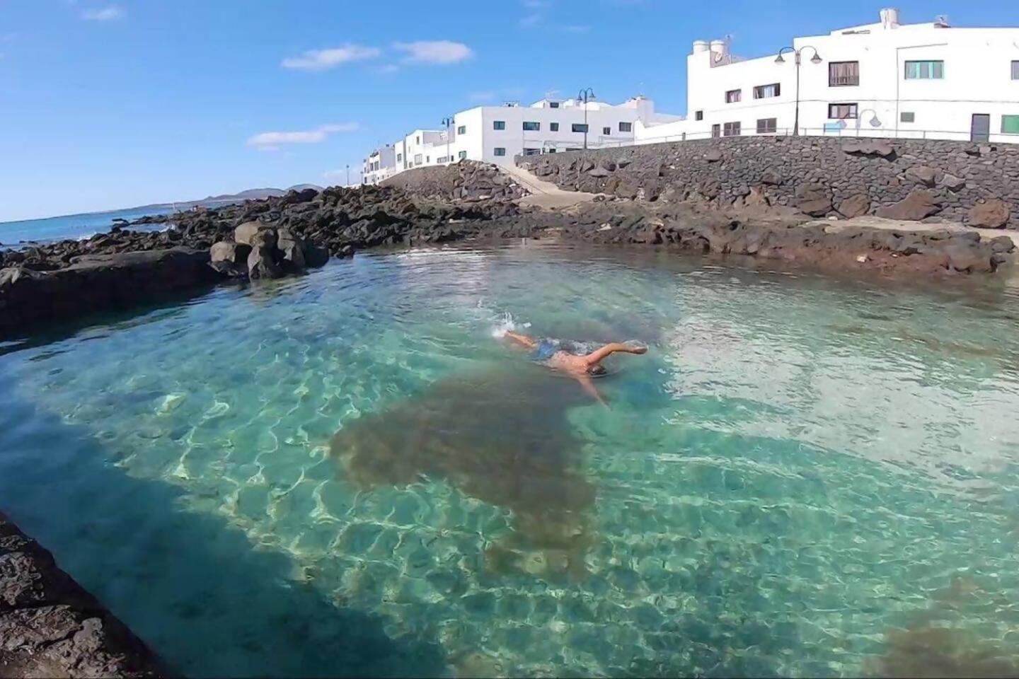 Gran Terraza 1 Minuto De Las Piscinas Naturales Punta Mujeres Buitenkant foto