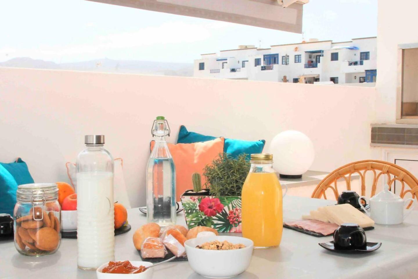 Gran Terraza 1 Minuto De Las Piscinas Naturales Punta Mujeres Buitenkant foto